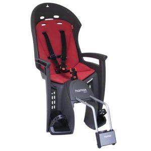 HAMAX otroški sedež SMILEY siv/rdeča podloga