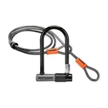 KRYPTONITE ključavnica U-TRDA KRYPTOLOK 2 Std + 4'' Flex z nosilcem in pletenico