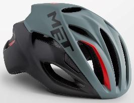 ČELADA MET RIVALE siva/črna/rdeča