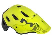 ČELADA MET ROAM lime zelena/črna + nalepka + lučka