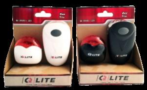 SVETILNI SET Q-LITE sprednja+zadnja svetilka+baterije