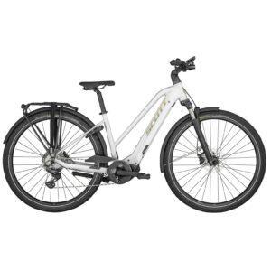 ŽENSKO ELEKTRIČNO MESTNO KOLO SCOTT SUB SPORT ERIDE 20 LADY BEL 2024 (velikost L)