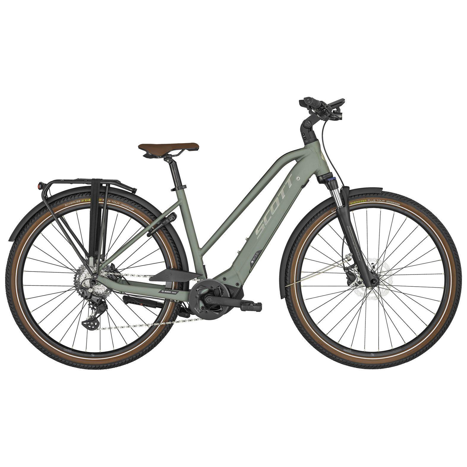 ŽENSKO ELEKTRIČNO MESTNO KOLO SCOTT SUB SPORT ERIDE 20 LADY ZELEN 2024 (velikost S)